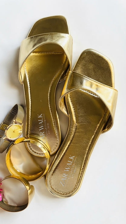 Square-Toe Flat Slide Sandals – 5 Colours