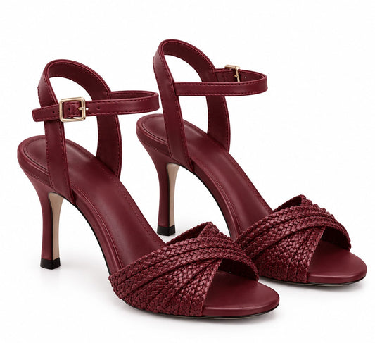Women's woven strap high heel sandals - Zar Walk Collection